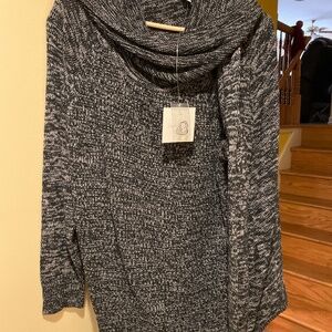 Black cowl neck sweater
